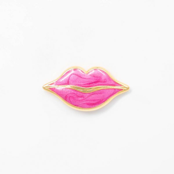 lips pink gold