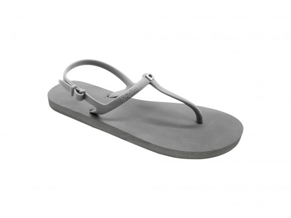 slingback flat gray